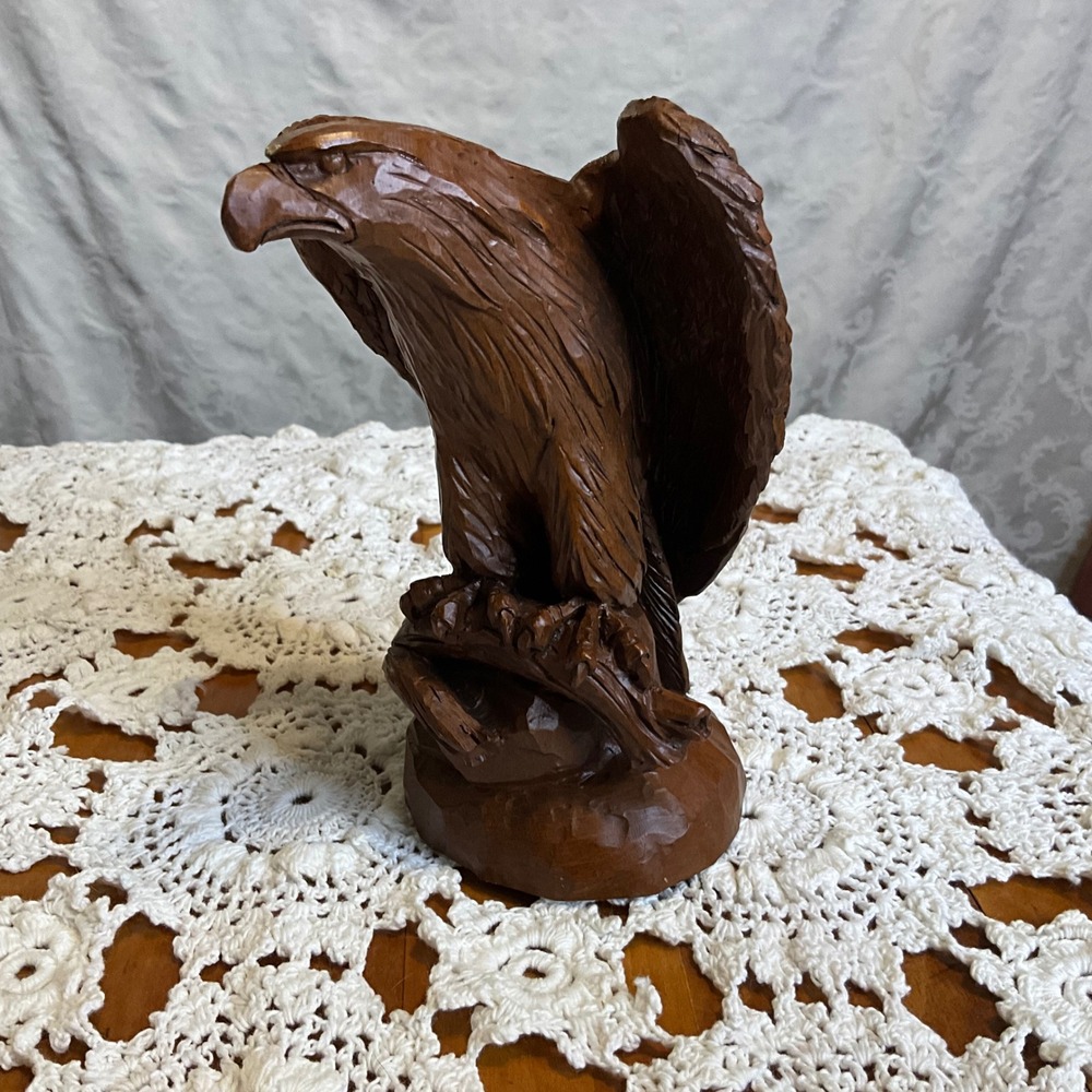 Vintage‎ 1992 Hand Carved Eagle Sculpture Statue Limited Edition 3481 of 5000